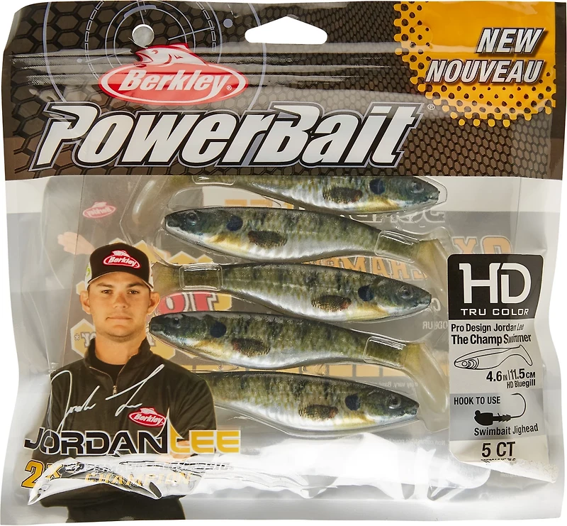 Berkley PowerBait The Champ Swimmer Soft Baits 5-Pack