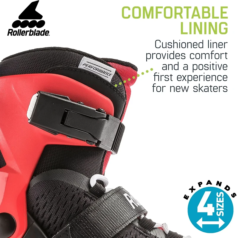 Rollerblade Boys' Microblade Adjustable Fitness In-Line Skates