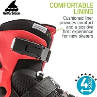 Rollerblade Boys' Microblade Adjustable Fitness In-Line Skates