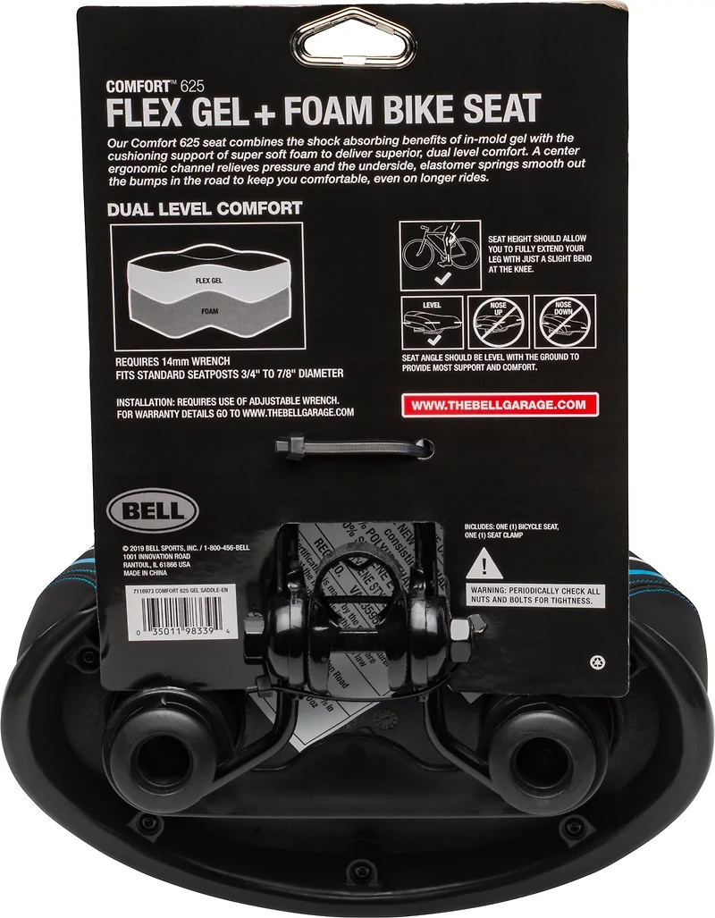 Bell Comfort 625 Bicycle Seat