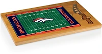 Picnic Time Denver Broncos Icon Glass-Top Cutting Board and Knife Set