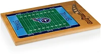 Picnic Time Tennessee Titans Icon Glass Top Cutting Board and Knife Set