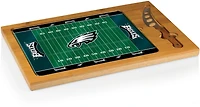 Picnic Time Philadelphia Eagles Icon Glass-Top Cutting Board and Knife Set
