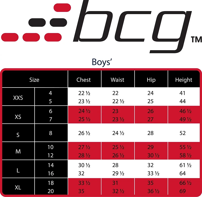 BCG Boys' Athletic Compression Melange Training T-shirt