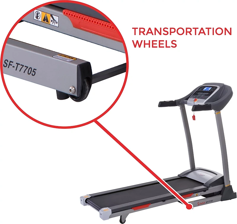 Sunny Health & Fitness SF-T7705 Treadmill with Auto Incline