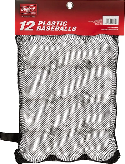 Rawlings 9 in Plastic Baseballs 12-Pack
