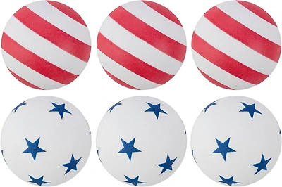 Stiga Stars and Stripes Table Tennis Balls 6-Pack