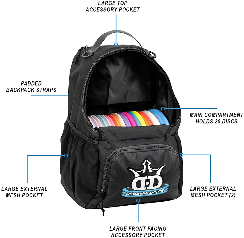 Dynamic Discs Cadet Backpack Disc Golf Starter Kit