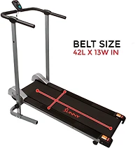 Sunny Health & Fitness Manual Walking Treadmill