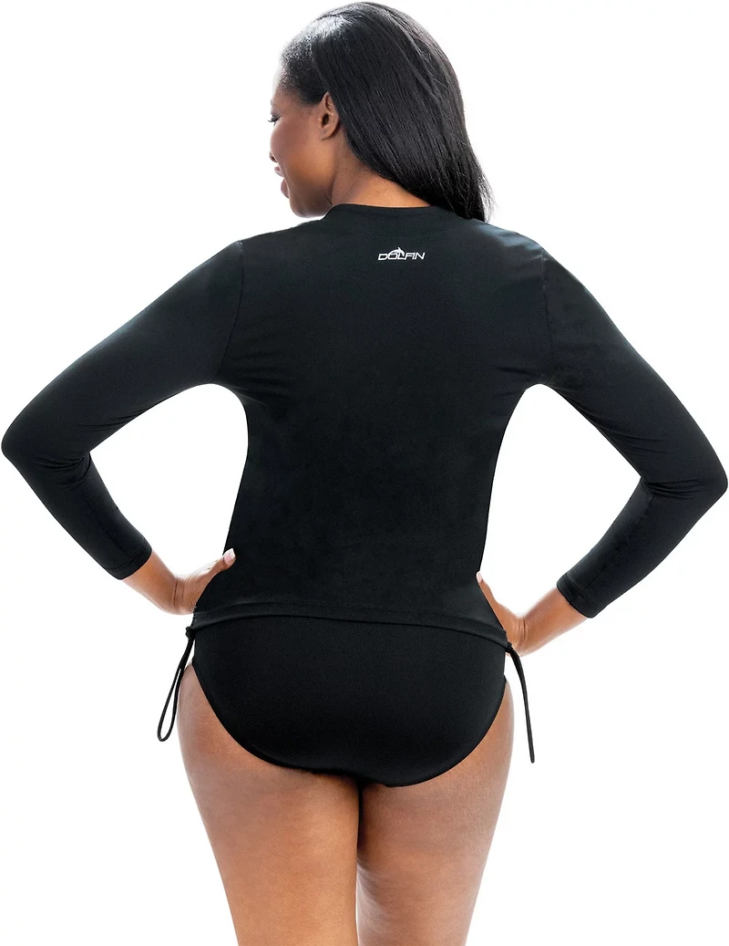 Dolfin Women's Aquashape Ruched Side Rash Guard