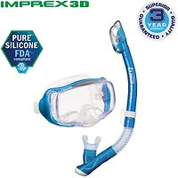 TUSA Imprex Adults' 3-D Purge Mask and Dry Snorkel Combo