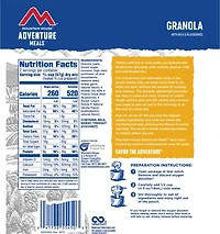 Mountain House Granola with Blueberries and Milk