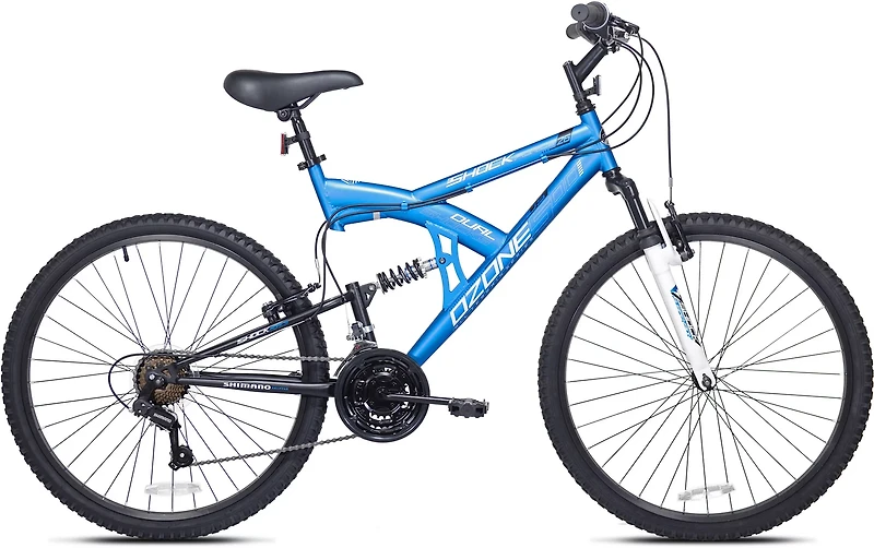 Ozone 500 Men's Shock Force 26 in 21-Speed Full Suspension Mountain Bike