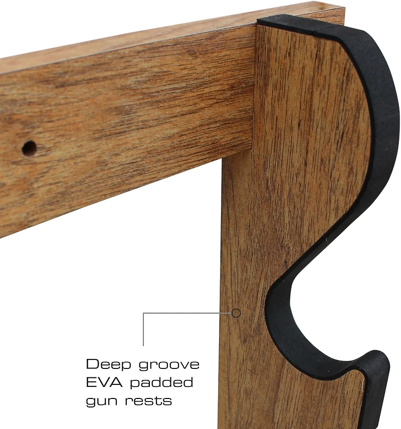 Rush Creek American Cherry 5-Gun Wall Rack