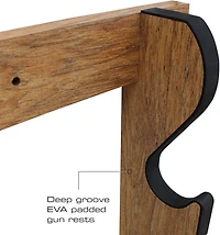 Rush Creek American Cherry 5-Gun Wall Rack