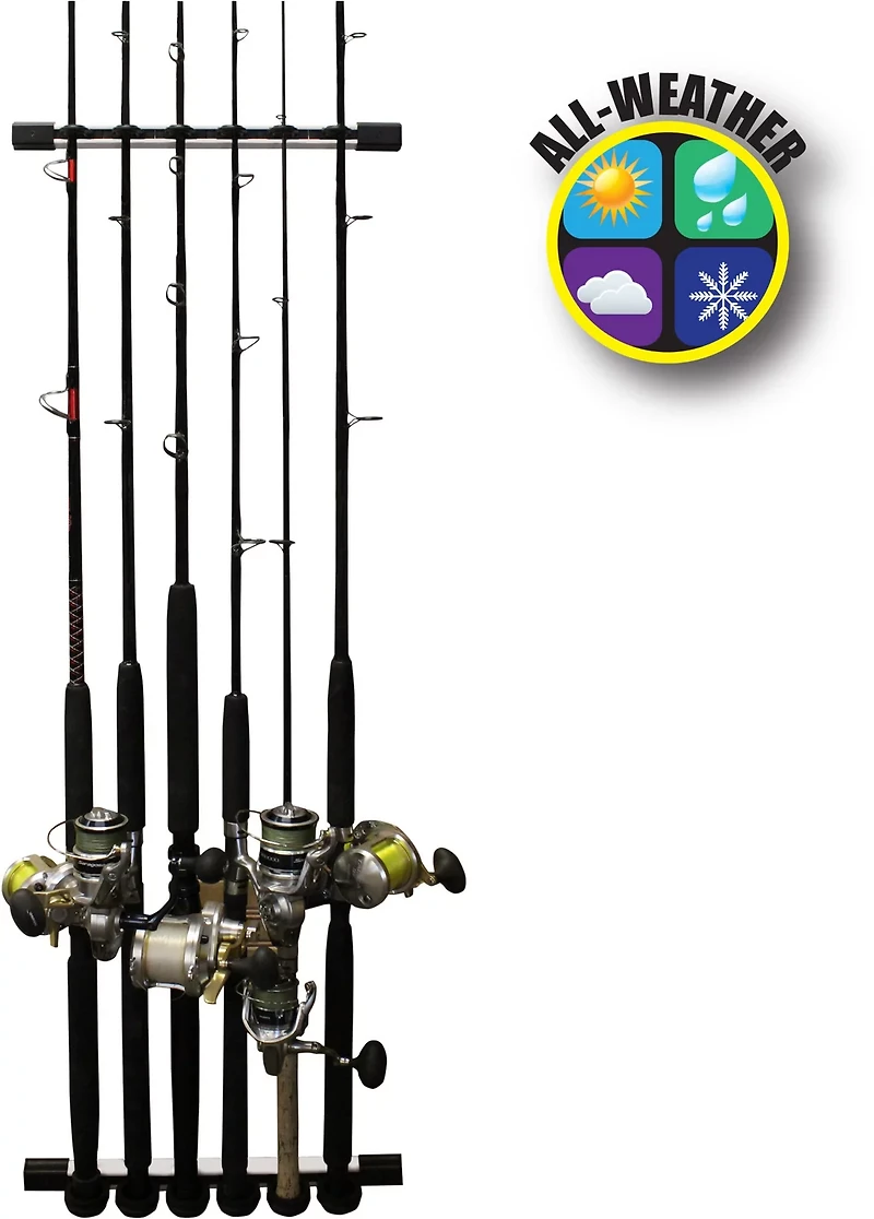 Rush Creek 3-in-1 All-Weather Fishing Rod Storage Rack