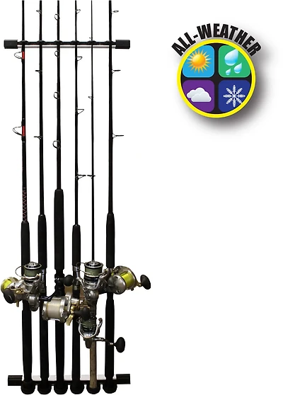 Rush Creek 3-in-1 All-Weather Fishing Rod Storage Rack