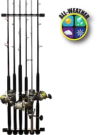 Rush Creek 3-in-1 All-Weather Fishing Rod Storage Rack