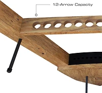 Rush Creek Cherry Bow and Arrow Wall Storage Rack