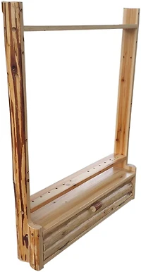 Rush Creek Rustic Bow and Arrow Wall Storage Rack