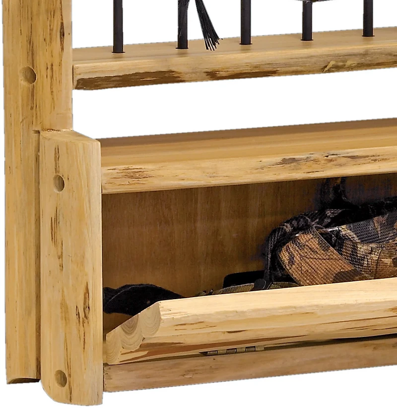 Rush Creek Rustic Bow and Arrow Wall Storage Rack