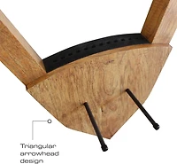 Rush Creek Cherry Bow and Arrow Wall Storage Rack