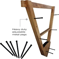Rush Creek Cherry Bow and Arrow Wall Storage Rack