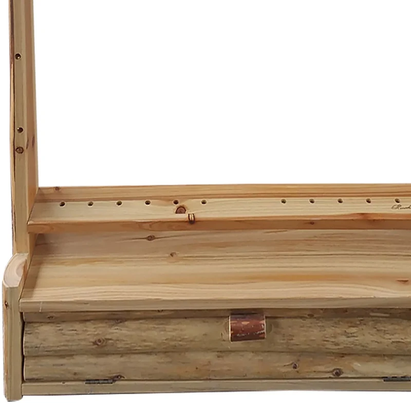 Rush Creek Rustic Bow and Arrow Wall Storage Rack