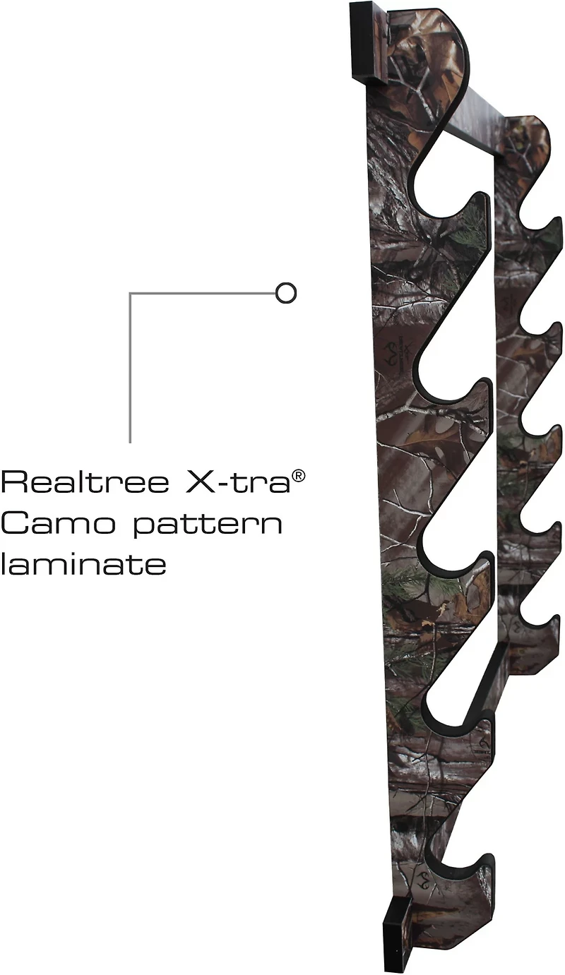 Rush Creek Realtree Camo 5-Gun Wall Rack