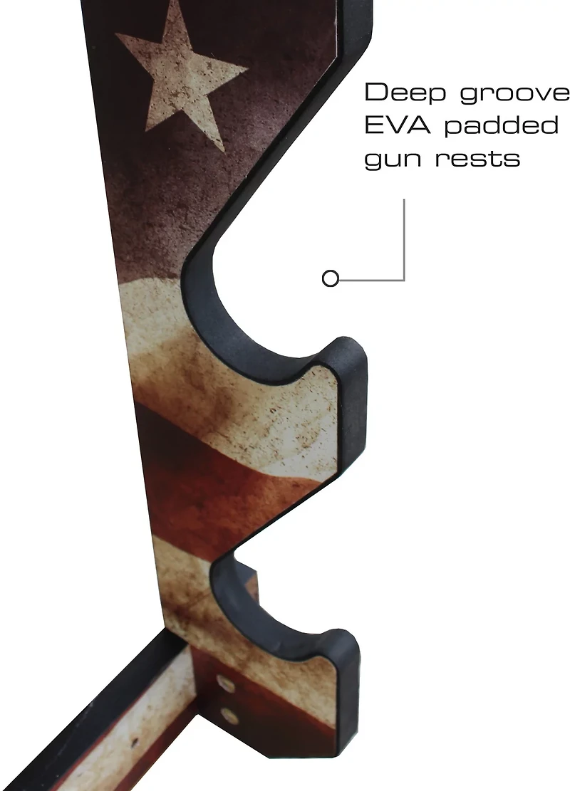 Rush Creek Americana 3-Gun Wall Rack