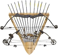 Rush Creek Rustic Bow and Arrow Wall Storage Rack