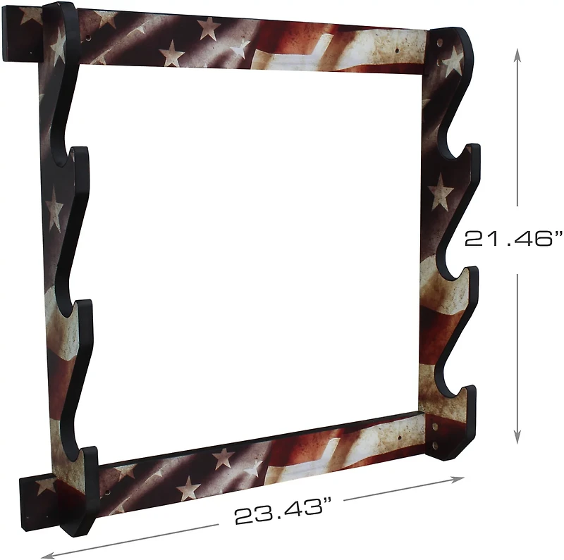 Rush Creek Americana 3-Gun Wall Rack