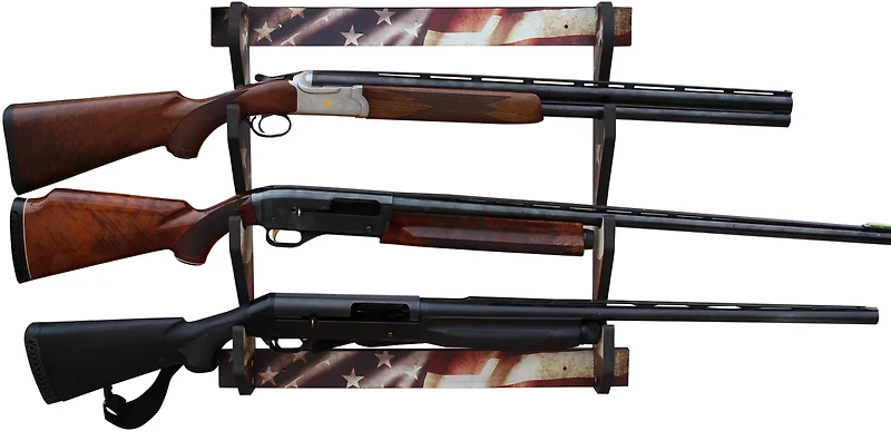 Rush Creek Americana 3-Gun Wall Rack