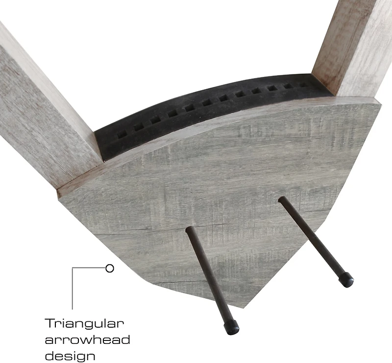 Rush Creek Barn Wood Bow and Arrow Wall Storage Rack