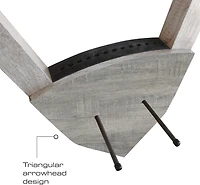 Rush Creek Barn Wood Bow and Arrow Wall Storage Rack