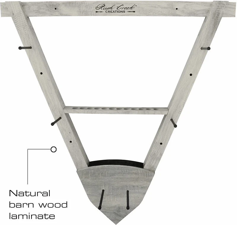 Rush Creek Barn Wood Bow and Arrow Wall Storage Rack
