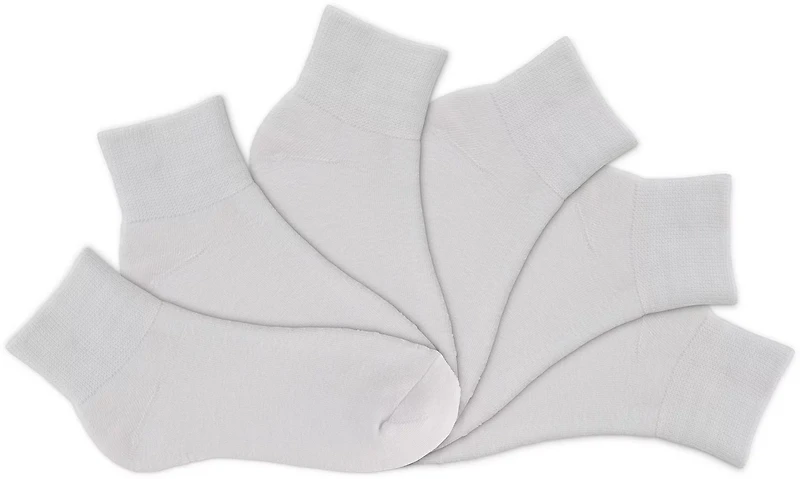 BCG Adults' Basic Quarter Socks 6 Pack