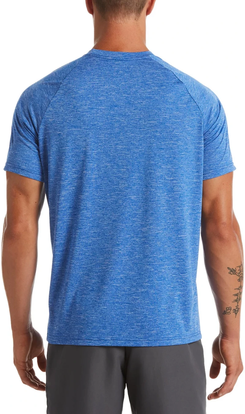 Nike Men's Heather Short Sleeve Hydroguard Swim Shirt