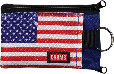 Chums Men's American Flag Surfshort Wallet