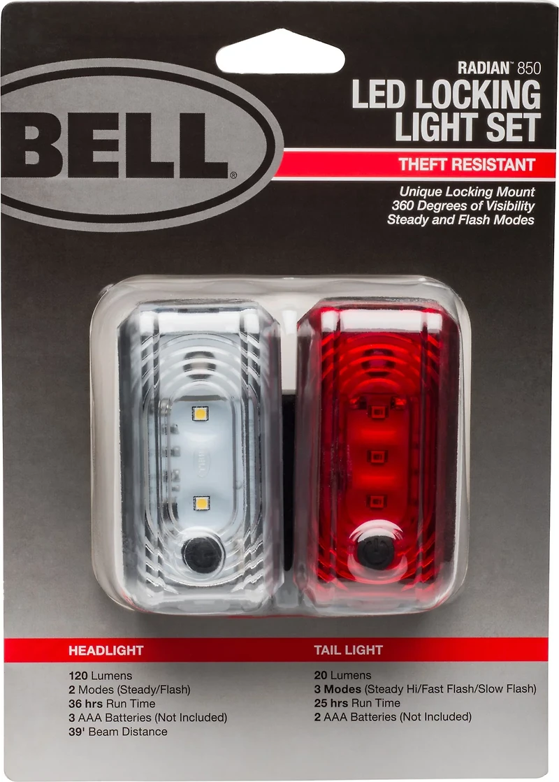 Bell Radian 850 Bicycle Locking Light Set