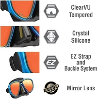 TUSA Adults' Powerview Dry Mirror Combo