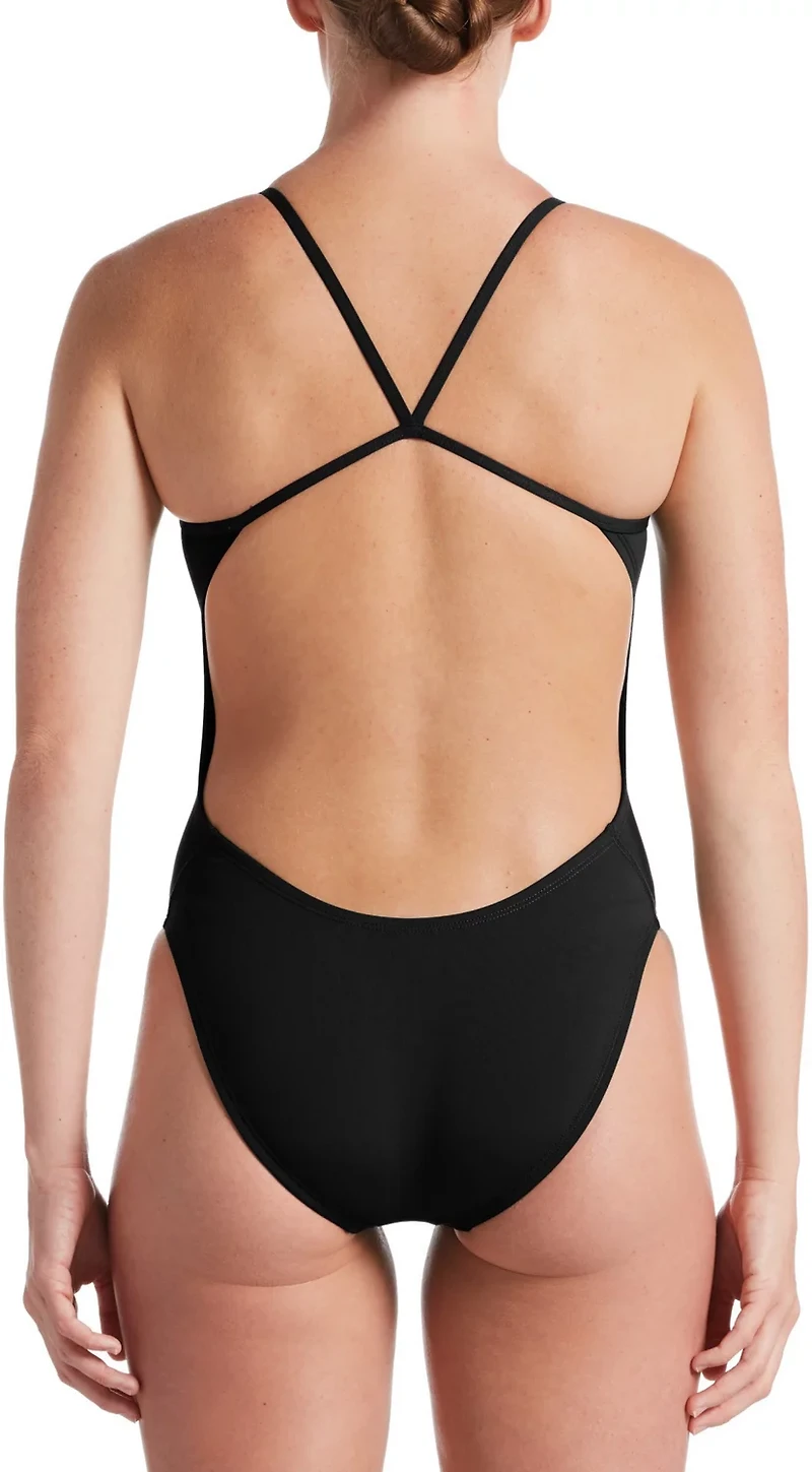 Nike Women's HydraStrong Solid Cutout 1-Piece Swimsuit