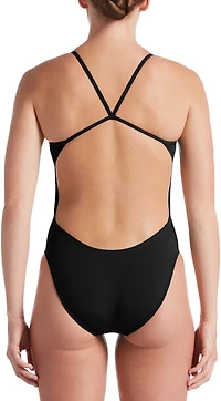 Nike Women's HydraStrong Solid Cutout 1-Piece Swimsuit