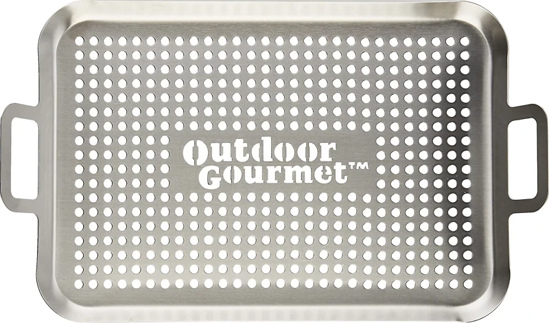 Outdoor Gourmet Stainless-Steel Grill Topper