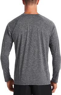 Nike Men's Heather Long Sleeve Hydroguard Swim Top