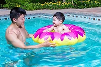 Poolmaster Learn-To-Swim Flower Baby Pool Float
