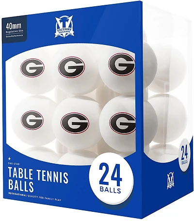 Victory Tailgate University of Georgia Table Tennis Balls 24-Pack
