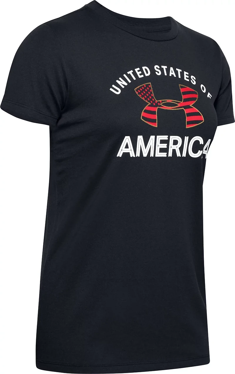 Under Armour Women's Graphic USA Logo T-shirt
