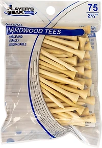 Players Gear 2-3/4 in Natural Hardwood Tees 75-Pack