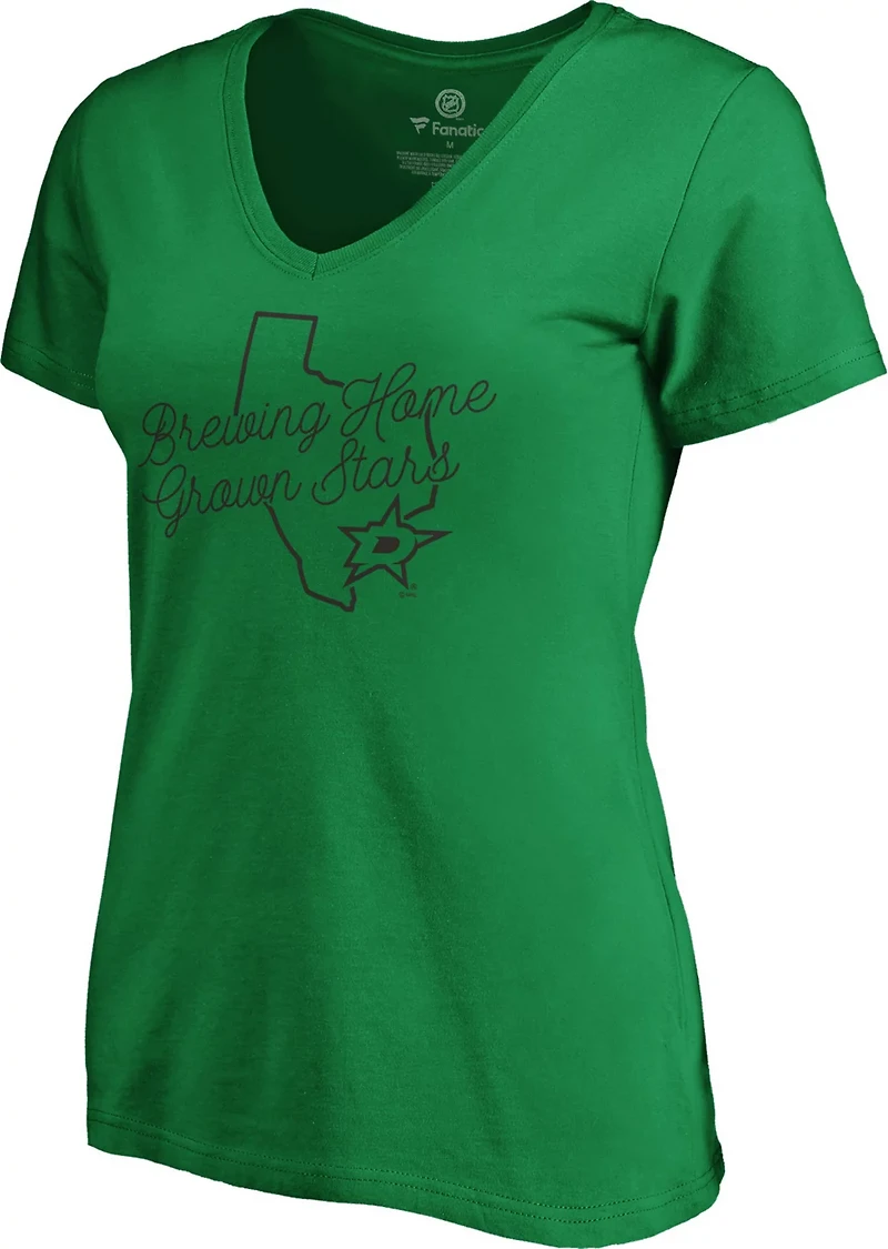 Fanatics Women's Dallas Stars Script State Short Sleeve T-shirt